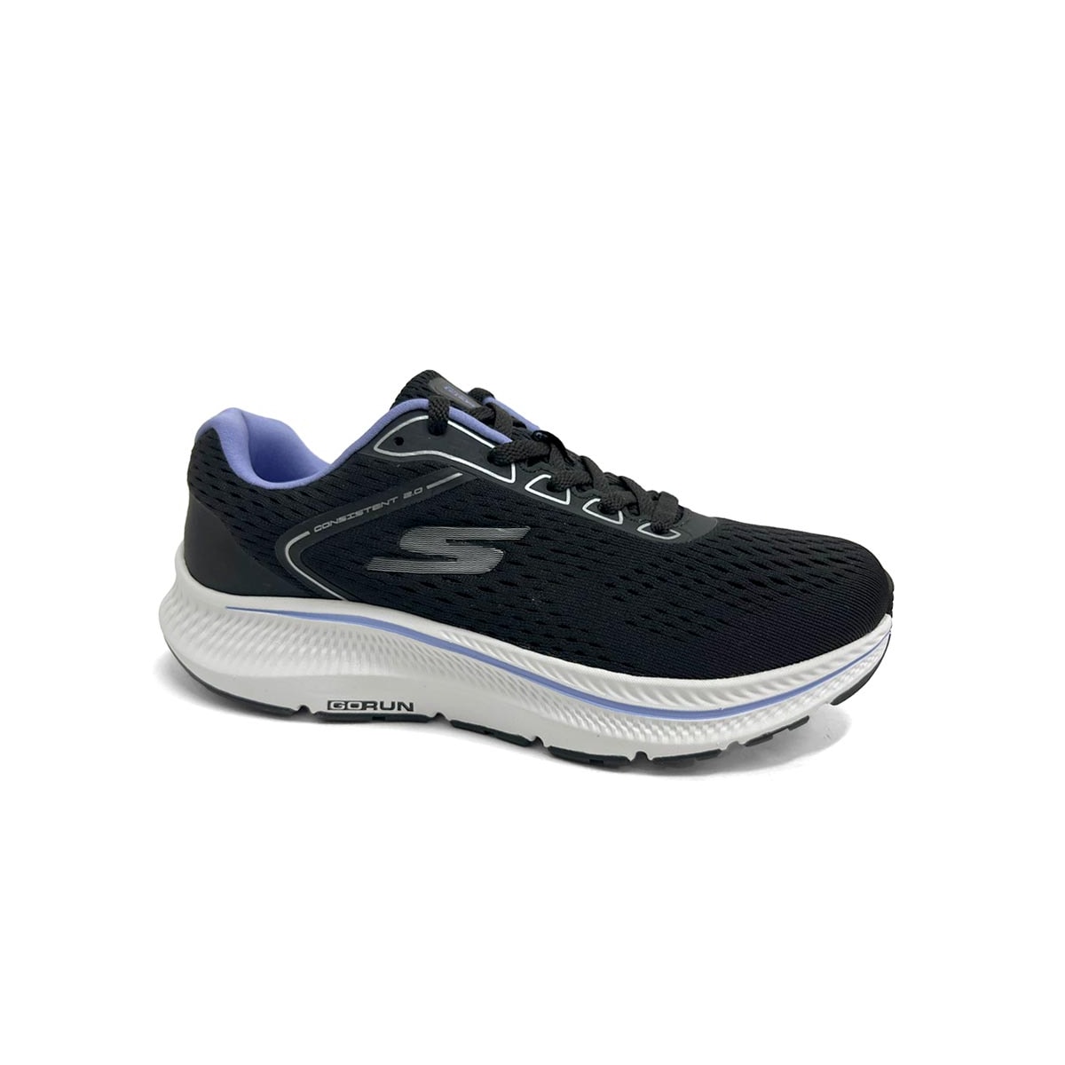 Tênis Skechers Go Run Consistent 2.0 128607 Preto/Lavanda Tênis Skechers Go Run Consistent 2.0 128607 Preto/Lavanda