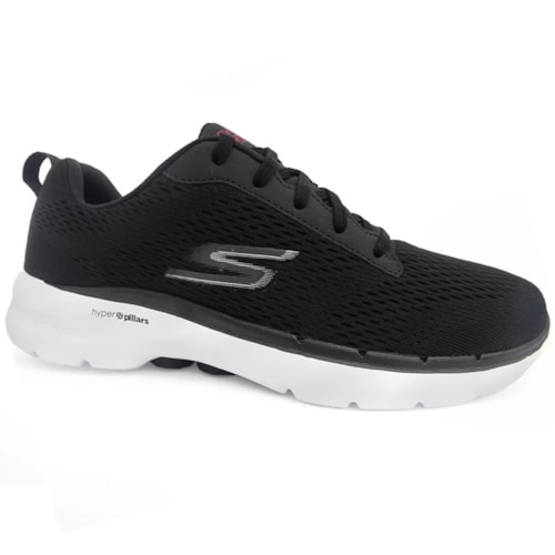 Tênis Skechers Go Walk 6 Avalo Masculino Preto