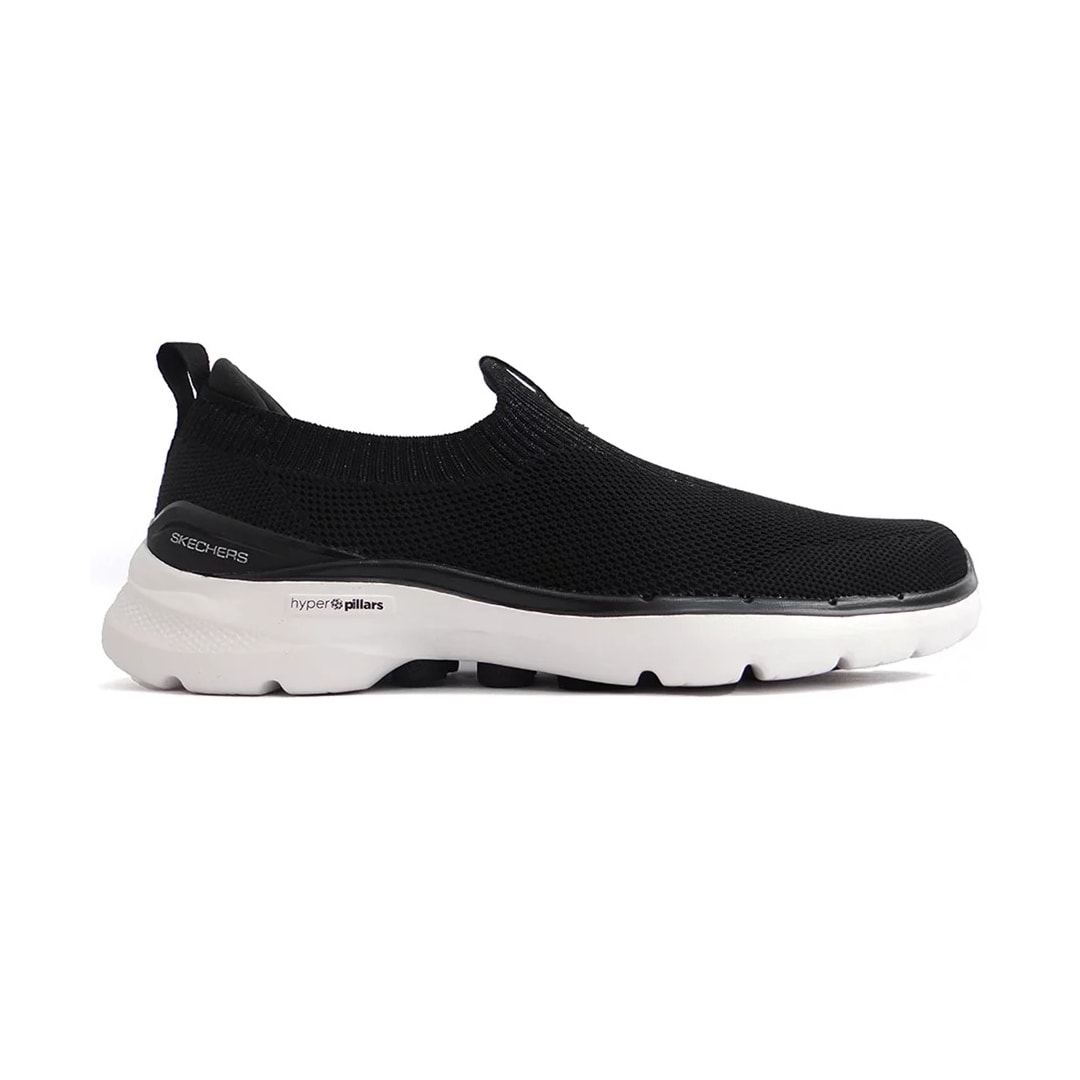 Tênis Skechers Go Walk 6 Vibrant Smile Preto/Branco Tênis Skechers Go Walk 6 Vibrant Smile Preto/Branco