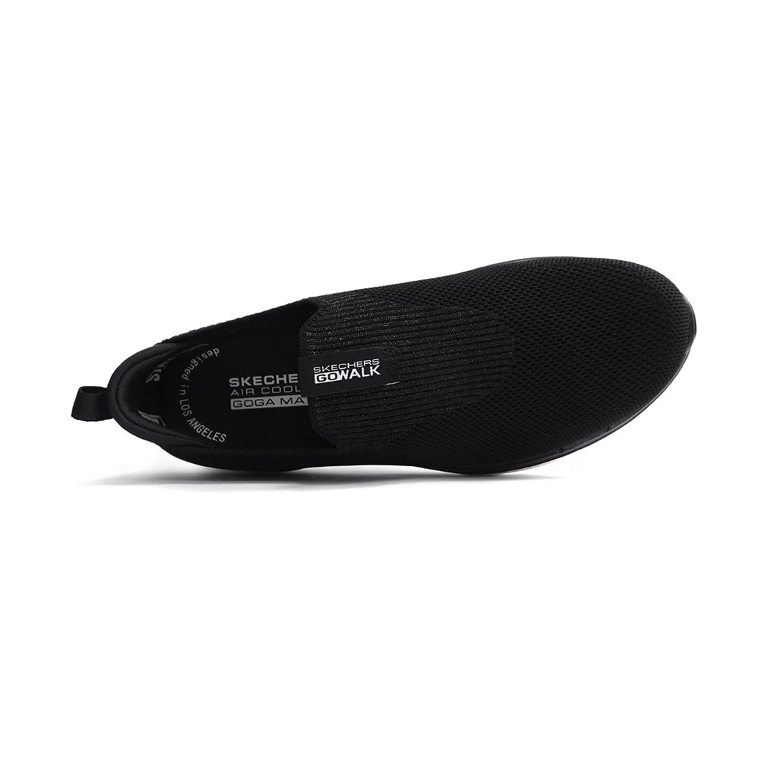 Tênis Skechers Go Walk 6 Vibrant Smile Preto/Branco Tênis Skechers Go Walk 6 Vibrant Smile Preto/Branco