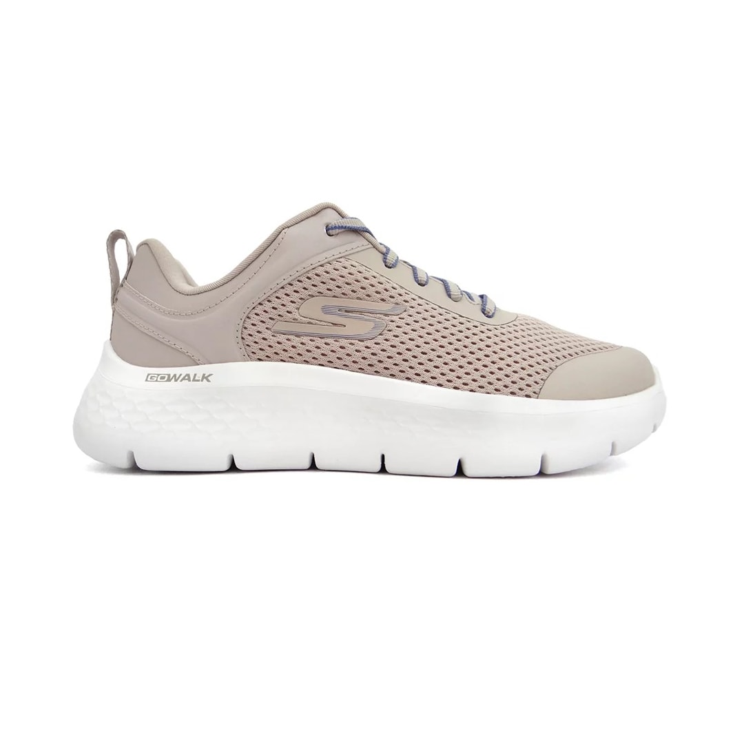 Tênis Skechers Go Walk Flex 124817 Castanho/Rosa Tênis Skechers Go Walk Flex 124817 Castanho/Rosa