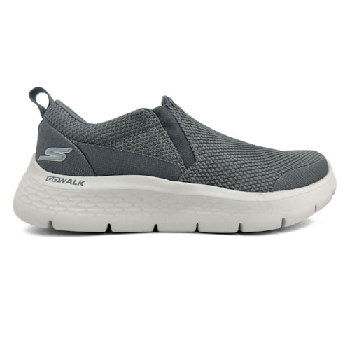 Detalhe - Tênis Skechers Go Walk Flex 894343 Carvao