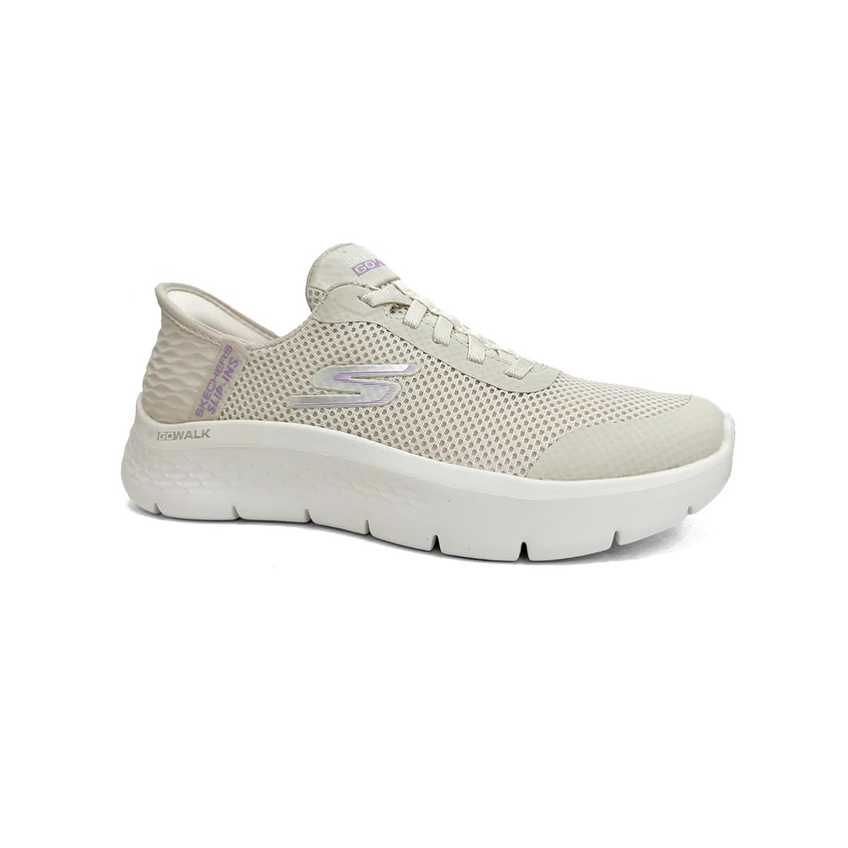 Tênis Skechers Go Walk Grand Entry 124836 Creme Tênis Skechers Go Walk Grand Entry 124836 Creme
