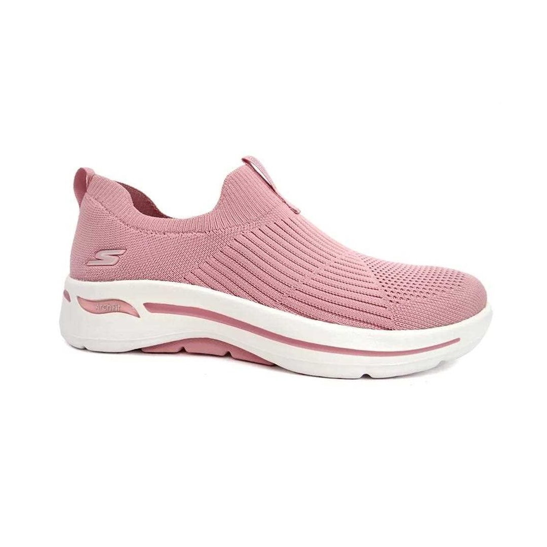 Tênis Skechers Go Walk March Fit - Iconic Rosa Claro