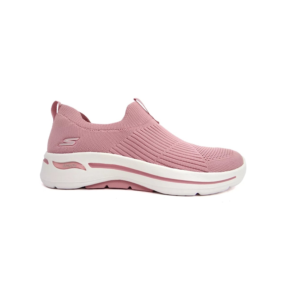 Tênis Skechers Go Walk March Fit - Iconic Rosa Claro Tênis Skechers Go Walk March Fit - Iconic Rosa Claro