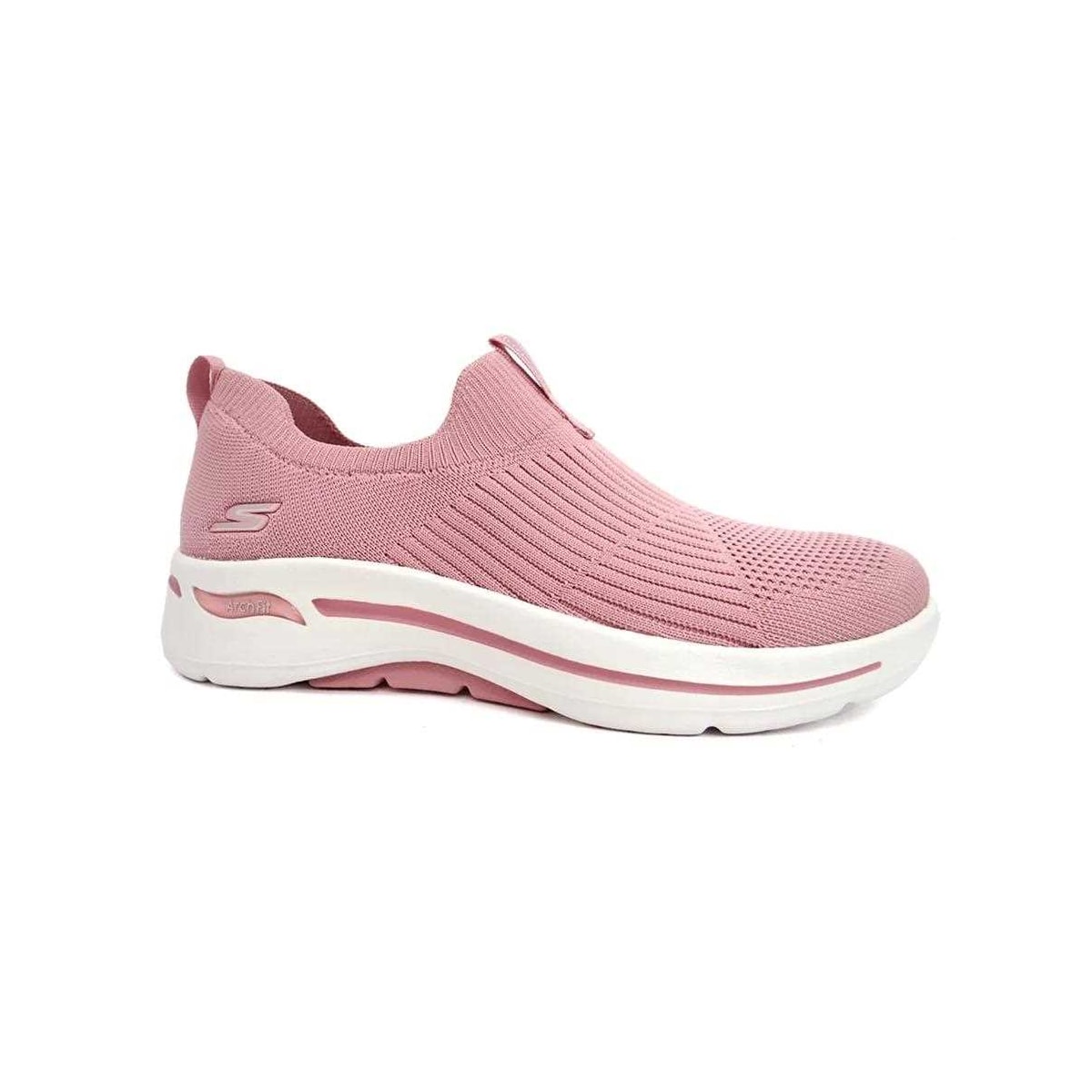 Tênis Skechers Go Walk March Fit - Iconic Rosa Claro Tênis Skechers Go Walk March Fit - Iconic Rosa Claro