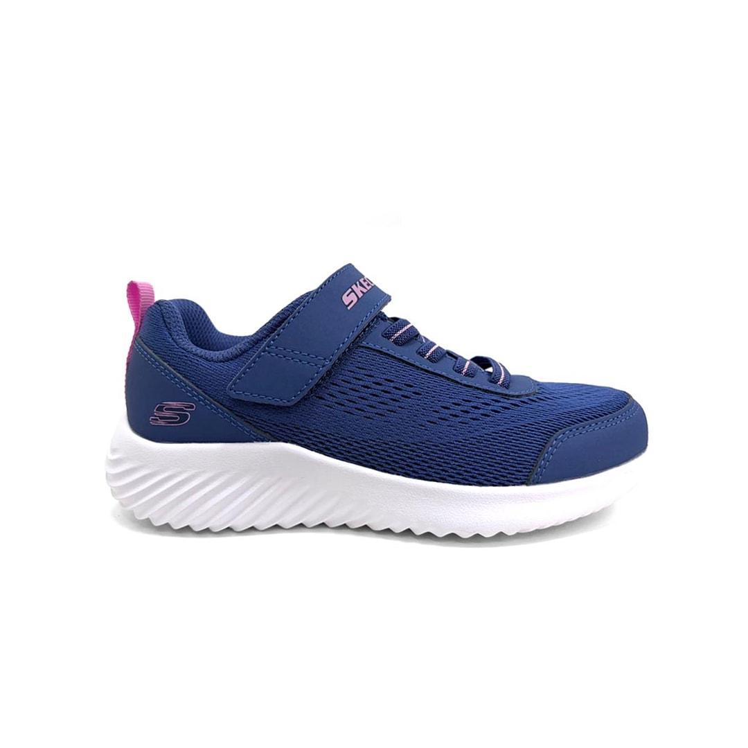 Tênis Skechers Infantil Bounder Free And Easy 303622 Azul Marinho Tênis Skechers Infantil Bounder Free And Easy 303622 Azul Marinho