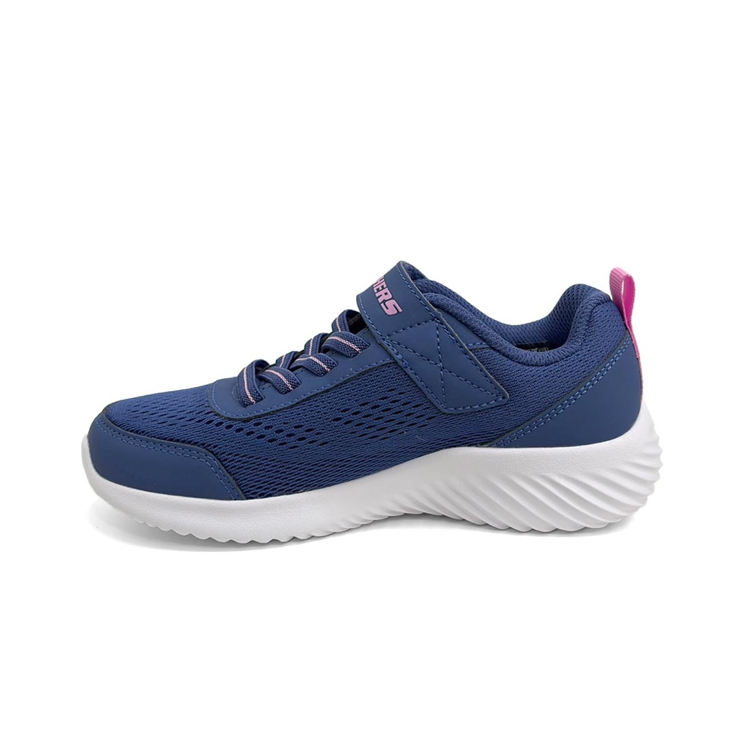 Tênis Skechers Infantil Bounder Free And Easy 303622 Azul Marinho