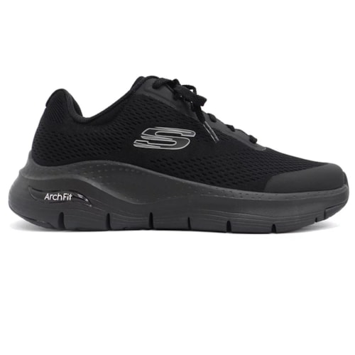 Tenis Skechers Masculino Arch Fit 232040 Preto