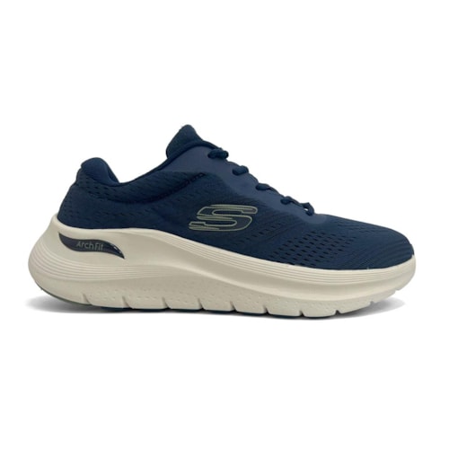 Detalhe - Tênis Skechers Masculino Arch Fit 232700 Azul Marinho