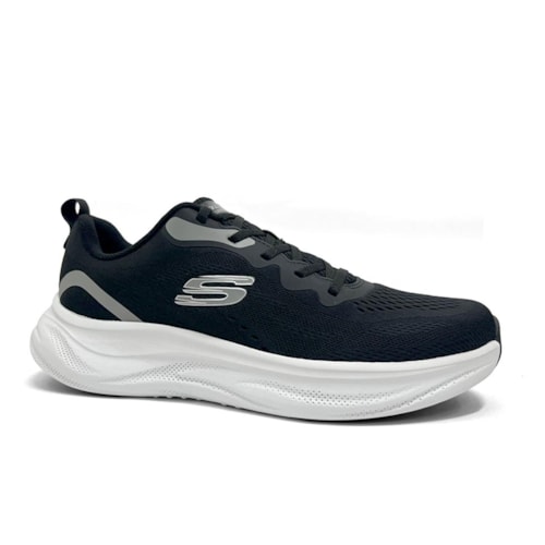 Tênis Skechers Masculino Esporte Cloud 233043 Preto