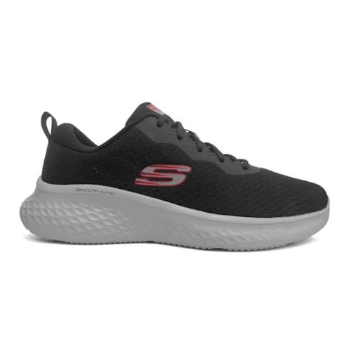 Detalhe - Tênis Skechers Masculino Esportivo Skech Litepro 894293 Preto