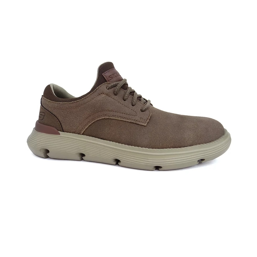 Tênis Skechers Masculino Garza-Zen Alto Marrom Claro