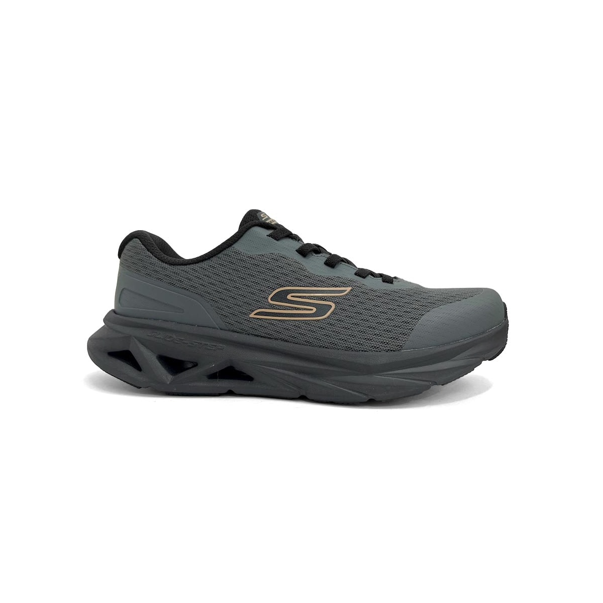 Tênis Skechers Masculino Glide-Step Vortex 221041 Carvão