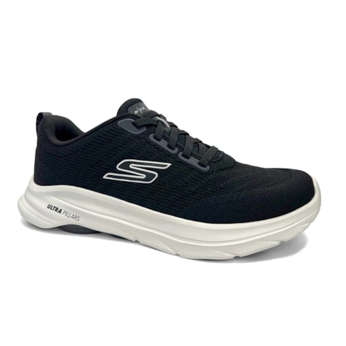 Tênis Skechers Masculino Go Walk 8 Day 216782 Preto/Branco