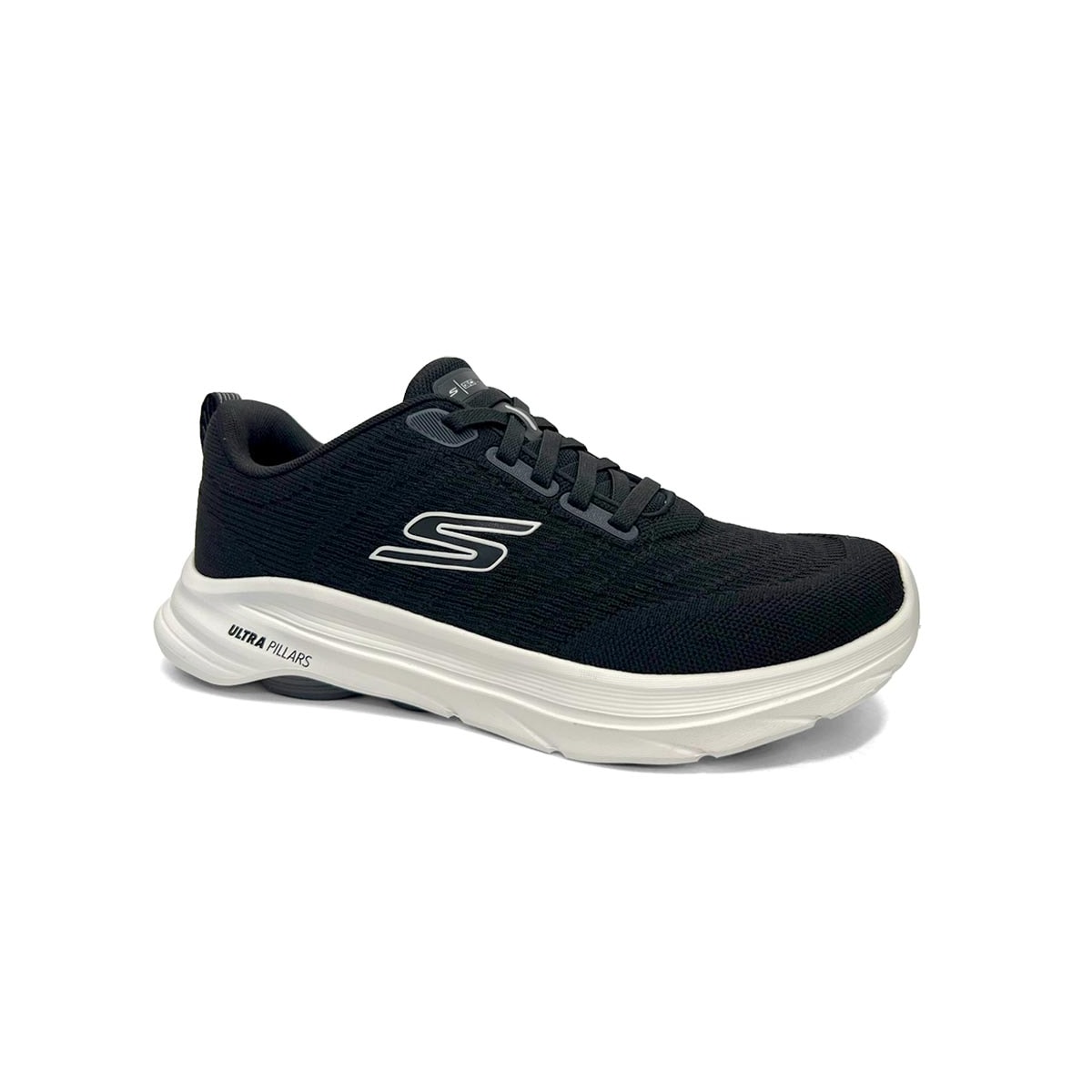 Tênis Skechers Masculino Go Walk 8 Day 216782 Preto/Branco Tênis Skechers Masculino Go Walk 8 Day 216782 Preto/Branco