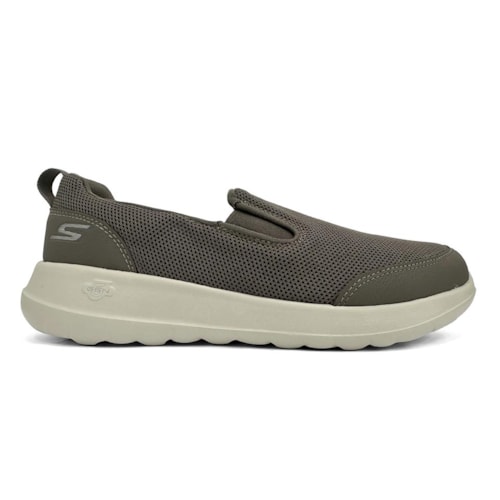 Detalhe - Tênis Skechers Masculino Go Walk Max 216010 Caqui