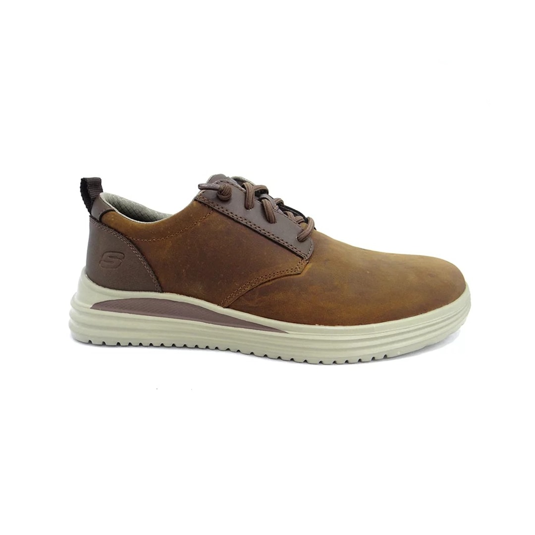 Tênis Skechers Masculino Proven Mursett Marrom Escuro