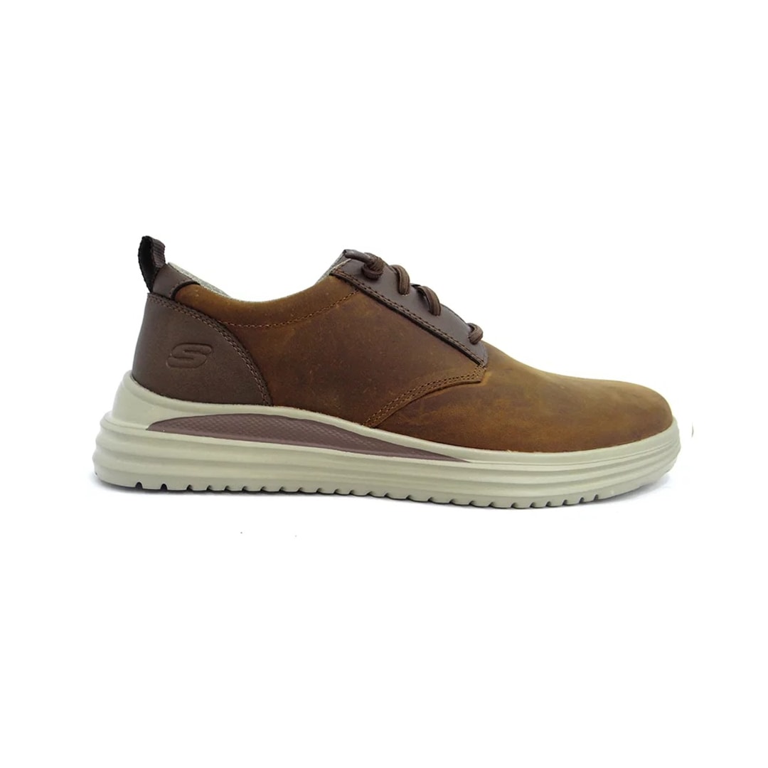 Tênis Skechers Masculino Proven Mursett Marrom Escuro Tênis Skechers Masculino Proven Mursett Marrom Escuro