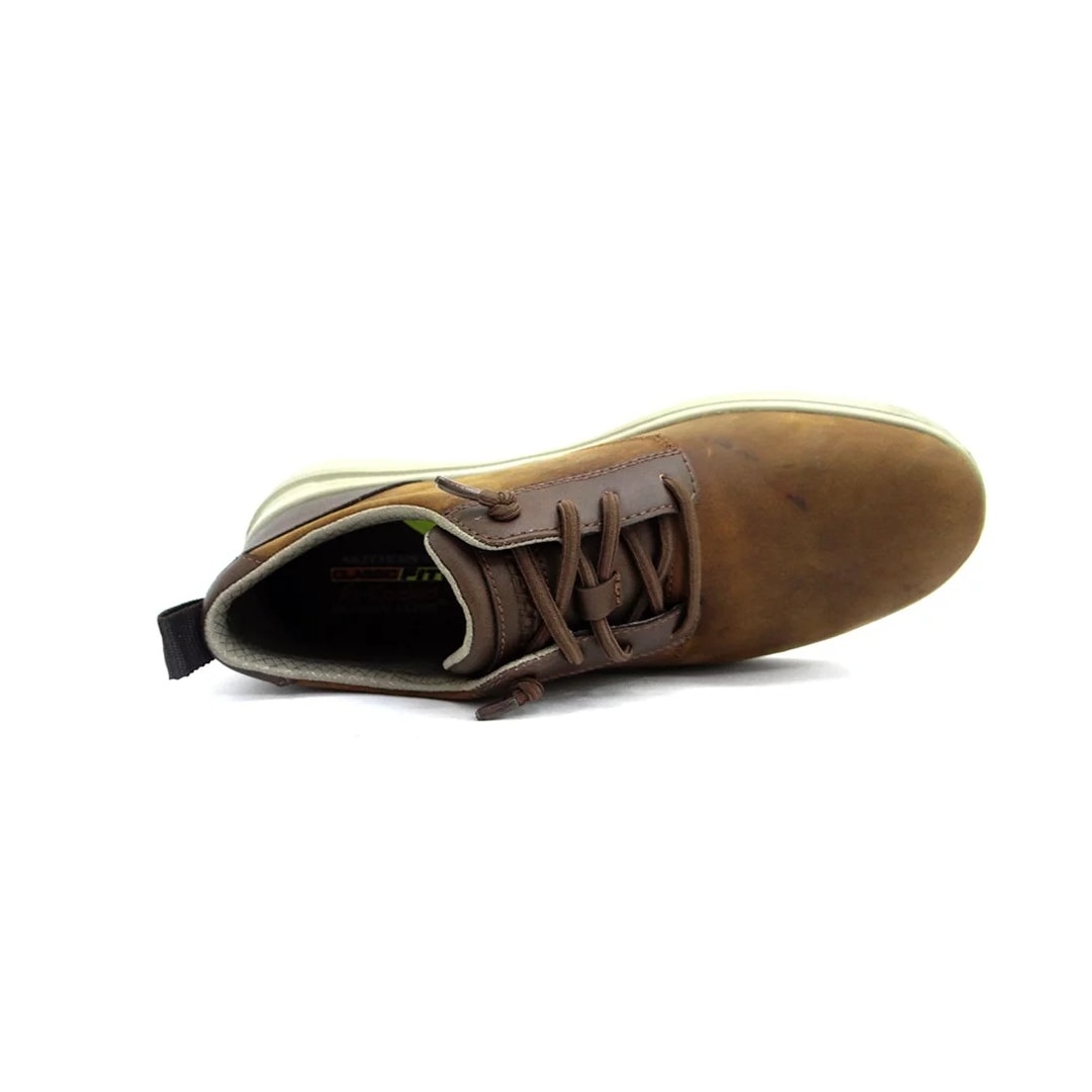 Tênis Skechers Masculino Proven Mursett Marrom Escuro