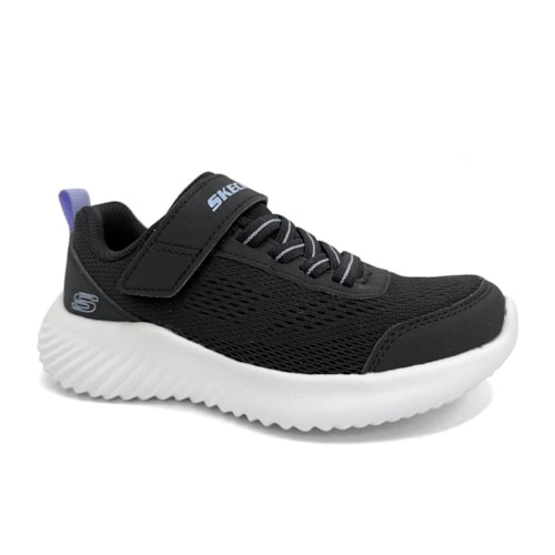 Tênis Skechers Menina Bounder Free And Easy 303622L Preto