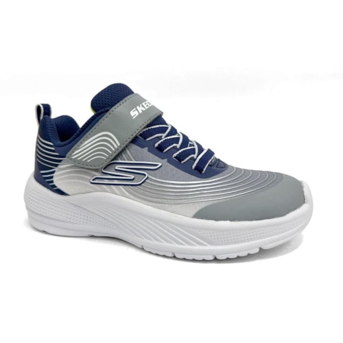 Tênis Skechers Menino Microspec Advance 403926L Azul Marinho