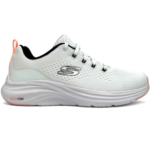 Detalhe - Tênis Skechers Vegano Vapor Foam Fresh Trend 150024 Branco