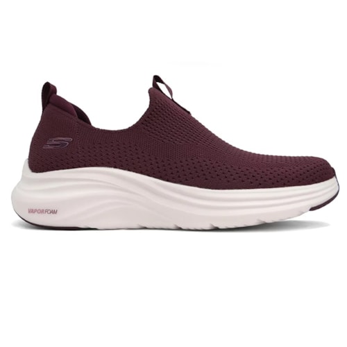 Detalhe - Tênis Skechers Vegano Vapor Foam True Classic Ameixa