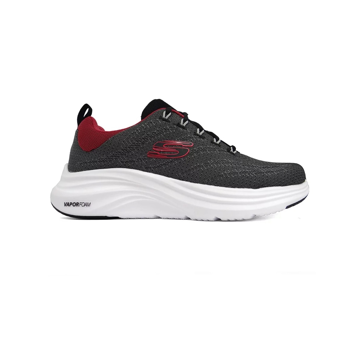 Tênis Skechers Vegano Vapor Foam - Varien Preto/Vermelho Tênis Skechers Vegano Vapor Foam - Varien Preto/Vermelho