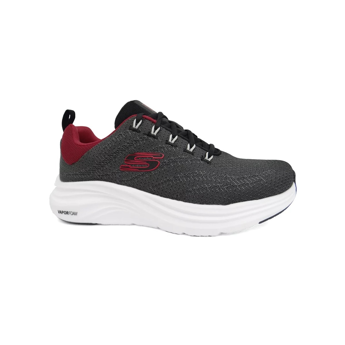 Tênis Skechers Vegano Vapor Foam - Varien Preto/Vermelho Tênis Skechers Vegano Vapor Foam - Varien Preto/Vermelho