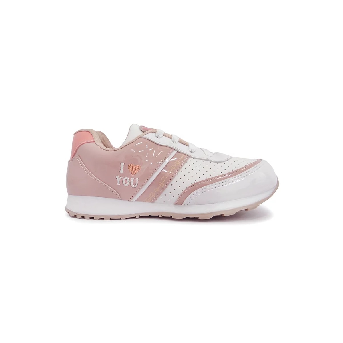 Tênis Street Infantil Menina 10.125 Jet Kids Branco/Rose Tênis Street Infantil Menina 10.125 Jet Kids Branco/Rose
