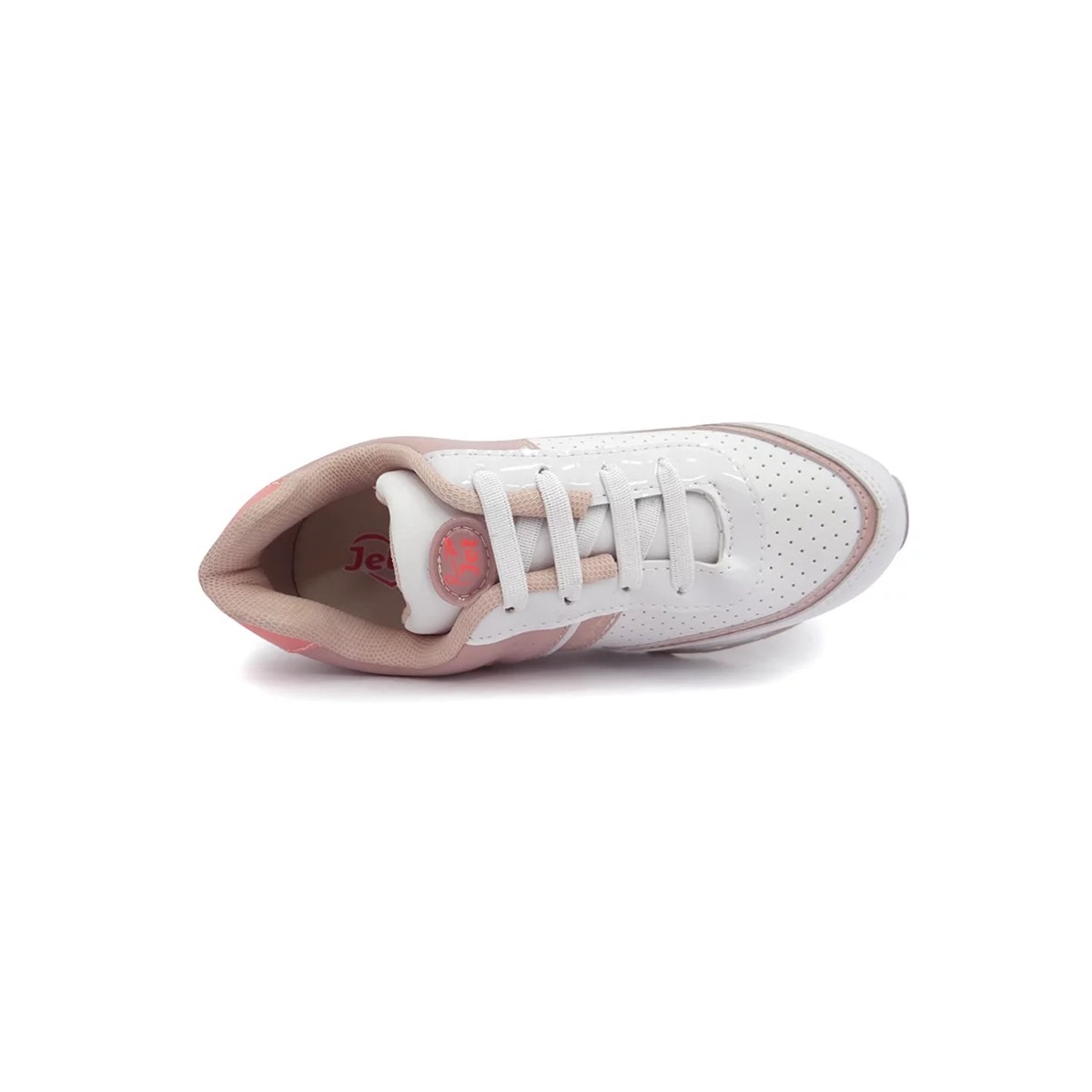 Tênis Street Infantil Menina 10.125 Jet Kids Branco/Rose Tênis Street Infantil Menina 10.125 Jet Kids Branco/Rose