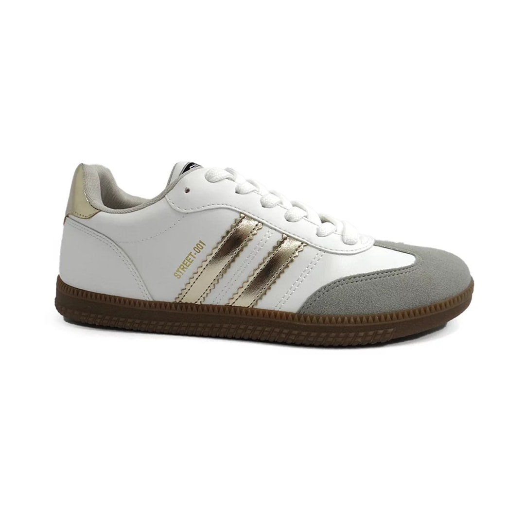 Tênis Sua Cia Casual 8355.15421 Branco/Dourado Tênis Sua Cia Casual 8355.15421 Branco/Dourado