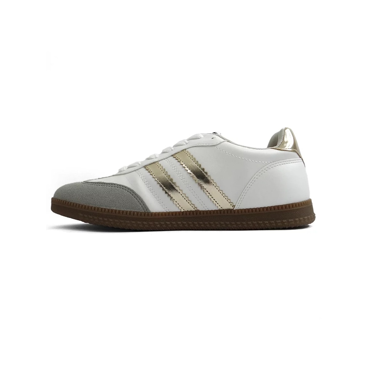 Tênis Sua Cia Casual 8355.15421 Branco/Dourado Tênis Sua Cia Casual 8355.15421 Branco/Dourado
