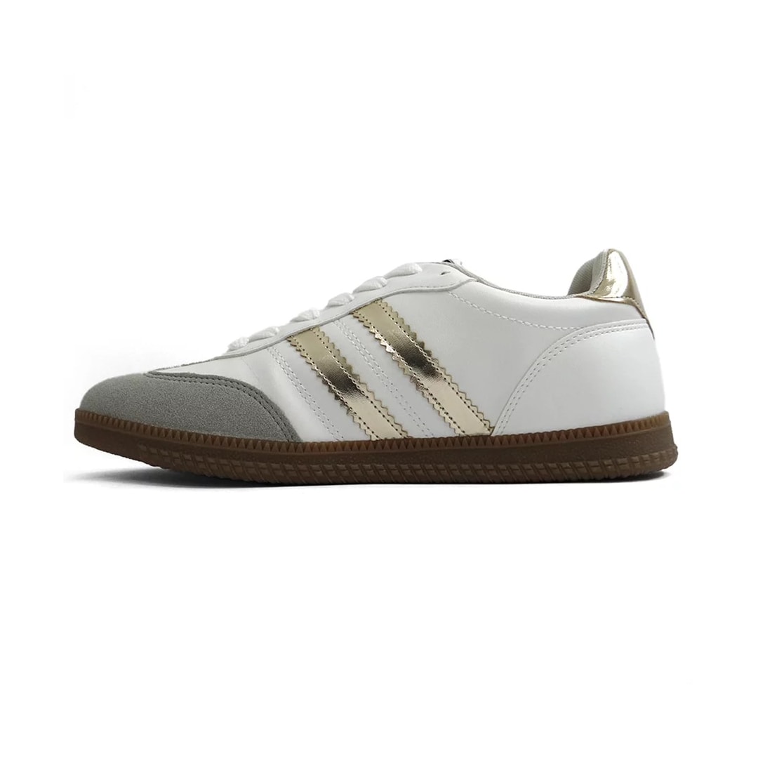 Tênis Sua Cia Casual 8355.15421 Branco/Dourado Tênis Sua Cia Casual 8355.15421 Branco/Dourado