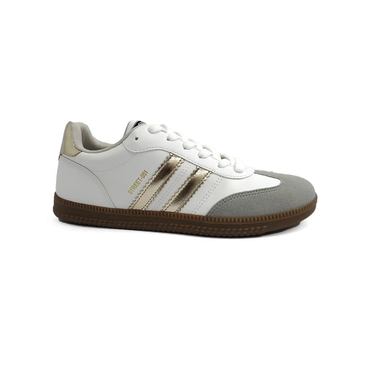 Tênis Sua Cia Casual 8355.15421 Branco/Dourado Tênis Sua Cia Casual 8355.15421 Branco/Dourado