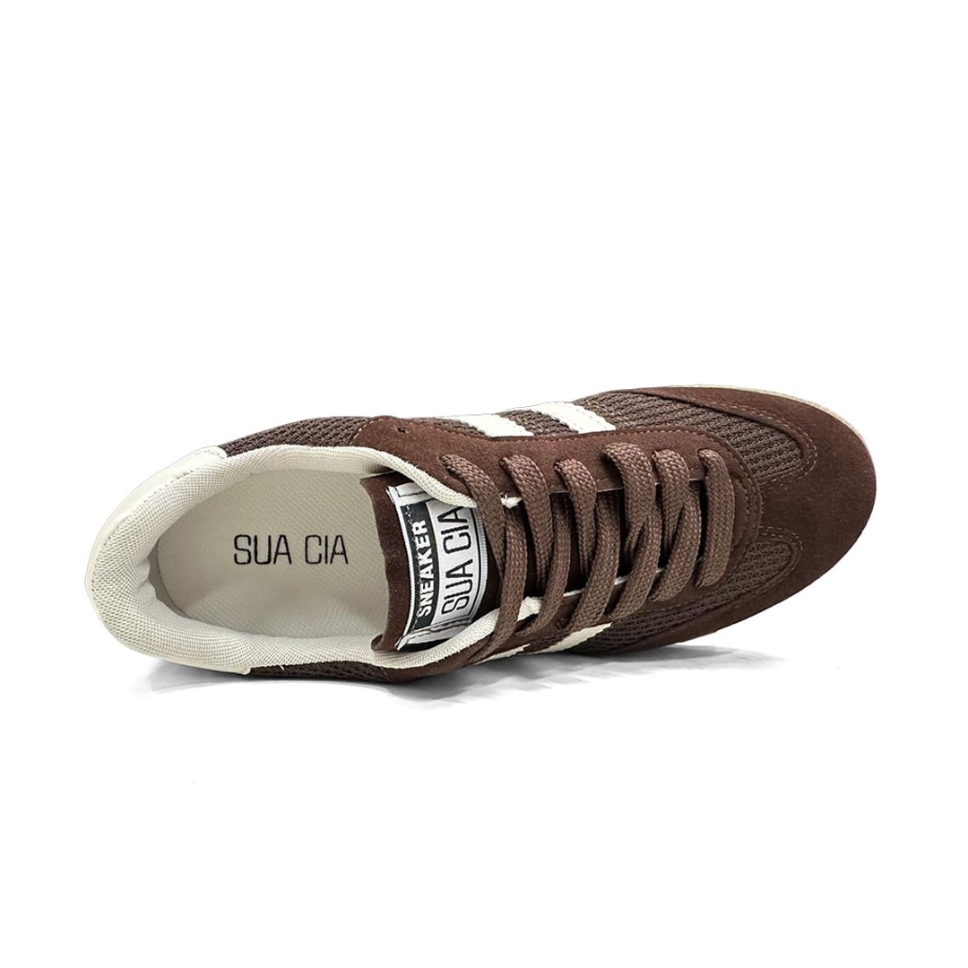 Tênis Sua Cia Casual 8355.16327 Cafe/Terra/Off White
