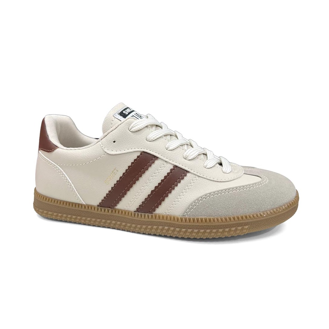 Tênis Sua Cia Casual 8355.16327 Off White/Marrone