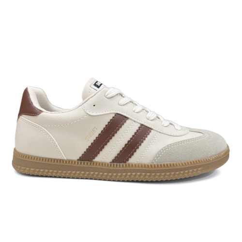 Detalhe - Tênis Sua Cia Casual 8355.16327 Off White/Marrone