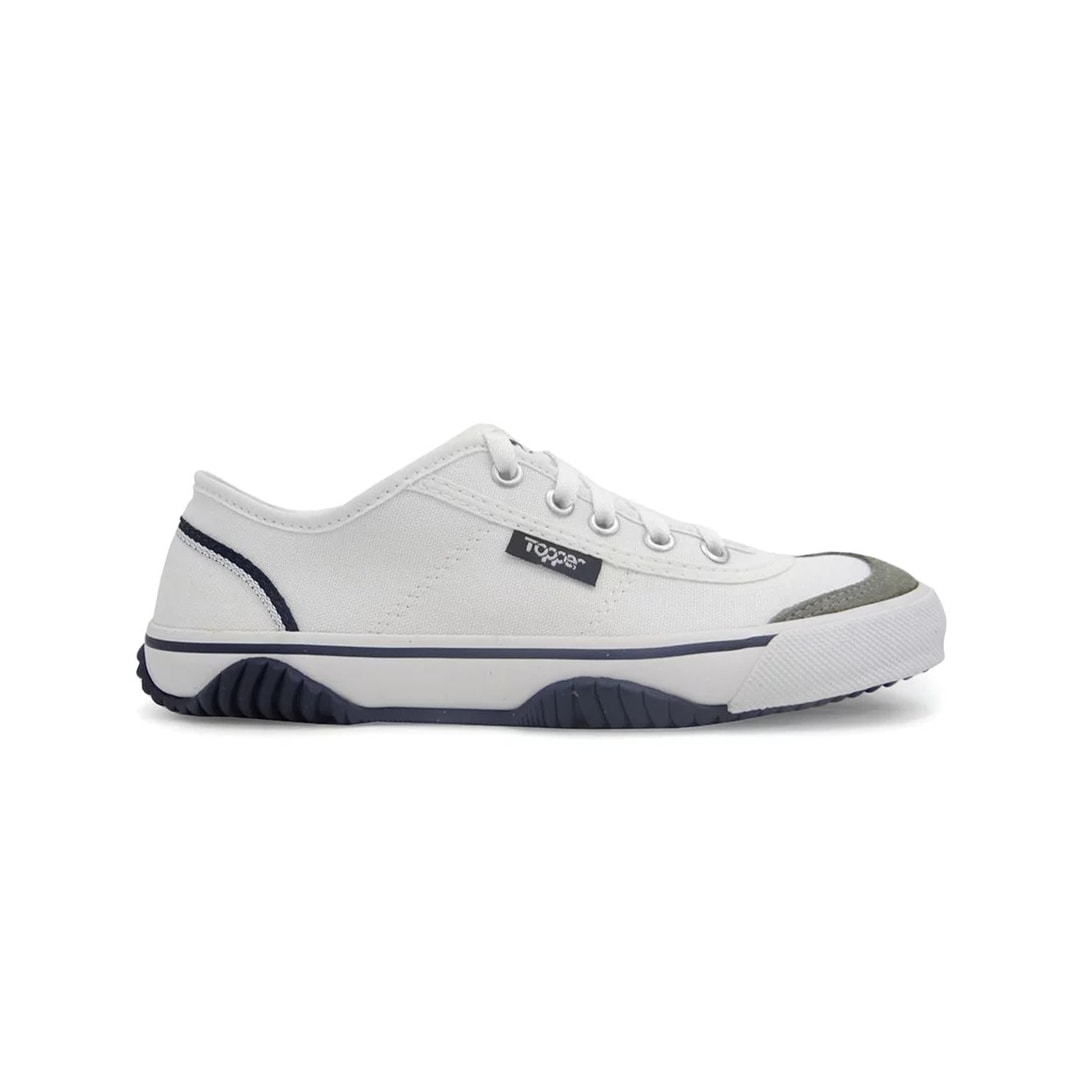 Tênis Topper Futsal New Casual V 4124642 Branco/Azul Tênis Topper Futsal New Casual V 4124642 Branco/Azul