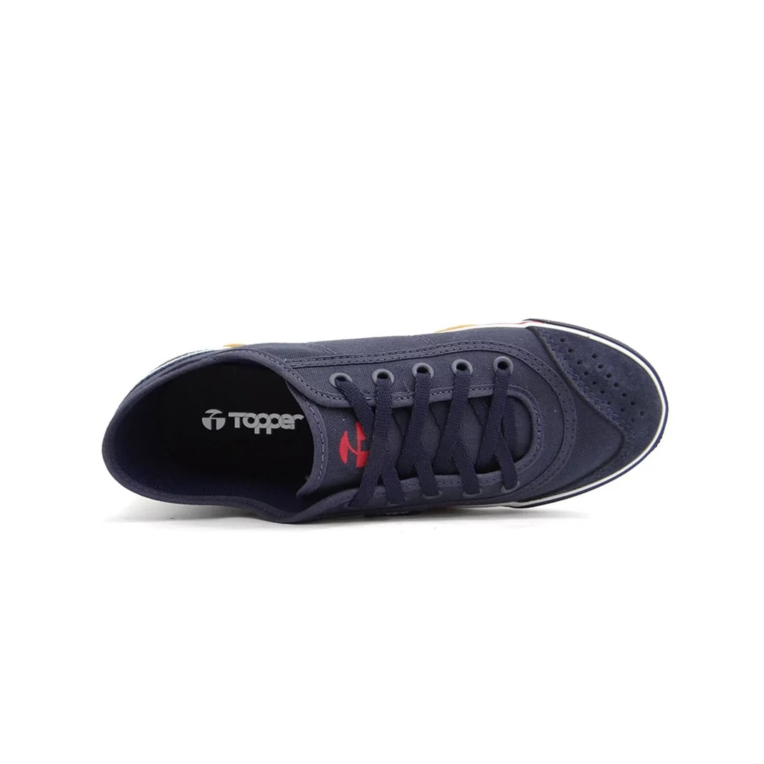 Tênis Topper Futsal New Casual V 4124642 Marinho/Branco/Verme Tênis Topper Futsal New Casual V 4124642 Marinho/Branco/Verme