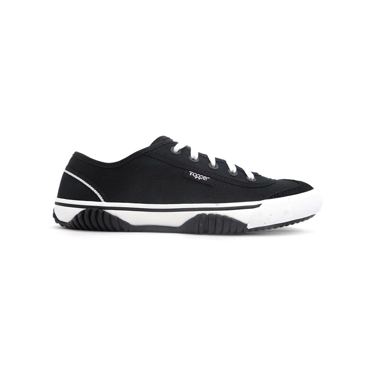 Tênis Topper Futsal New Casual V 4124642 Preto/Branco Tênis Topper Futsal New Casual V 4124642 Preto/Branco