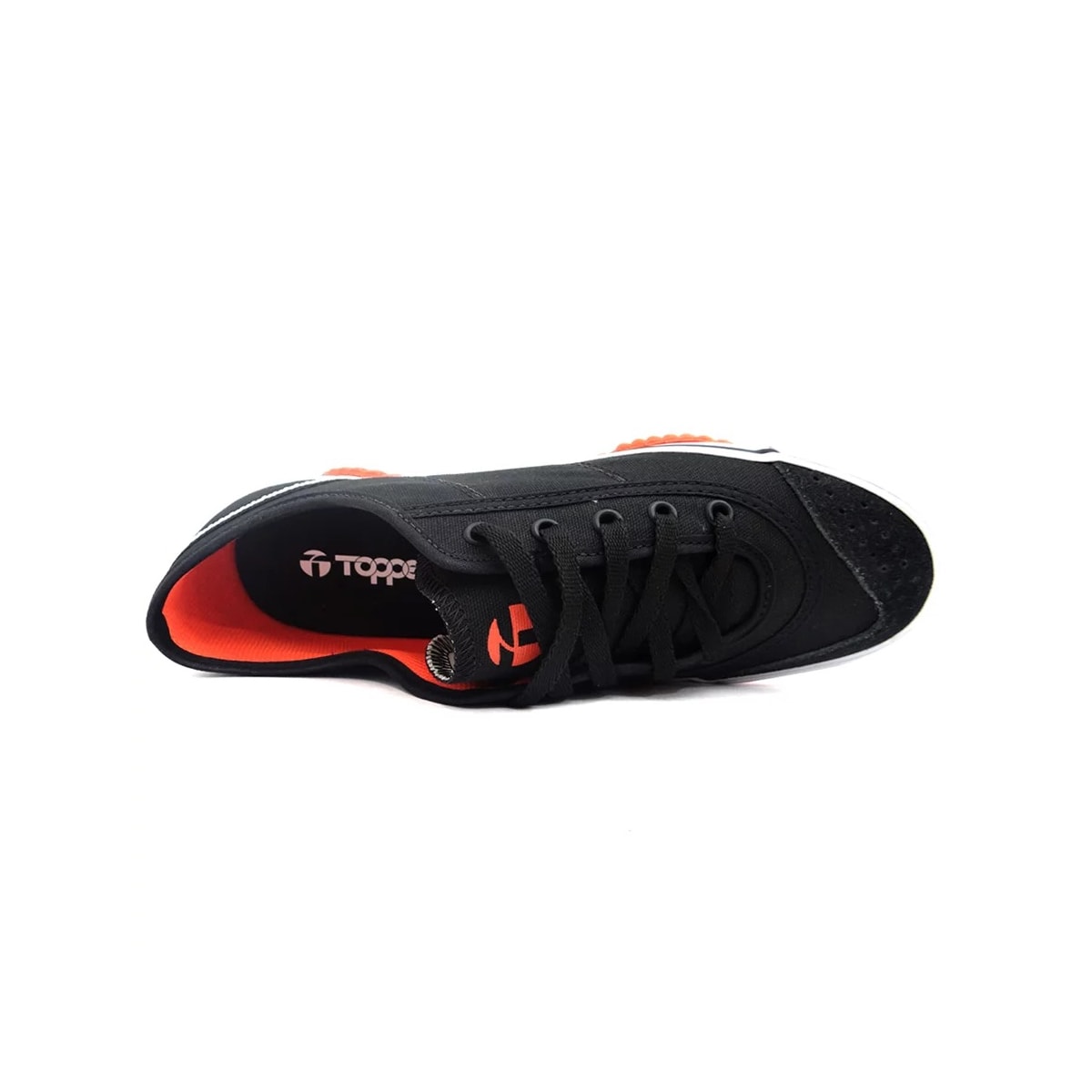 Tênis Topper Futsal New Casual V 4124642 Preto/Laranja Tênis Topper Futsal New Casual V 4124642 Preto/Laranja
