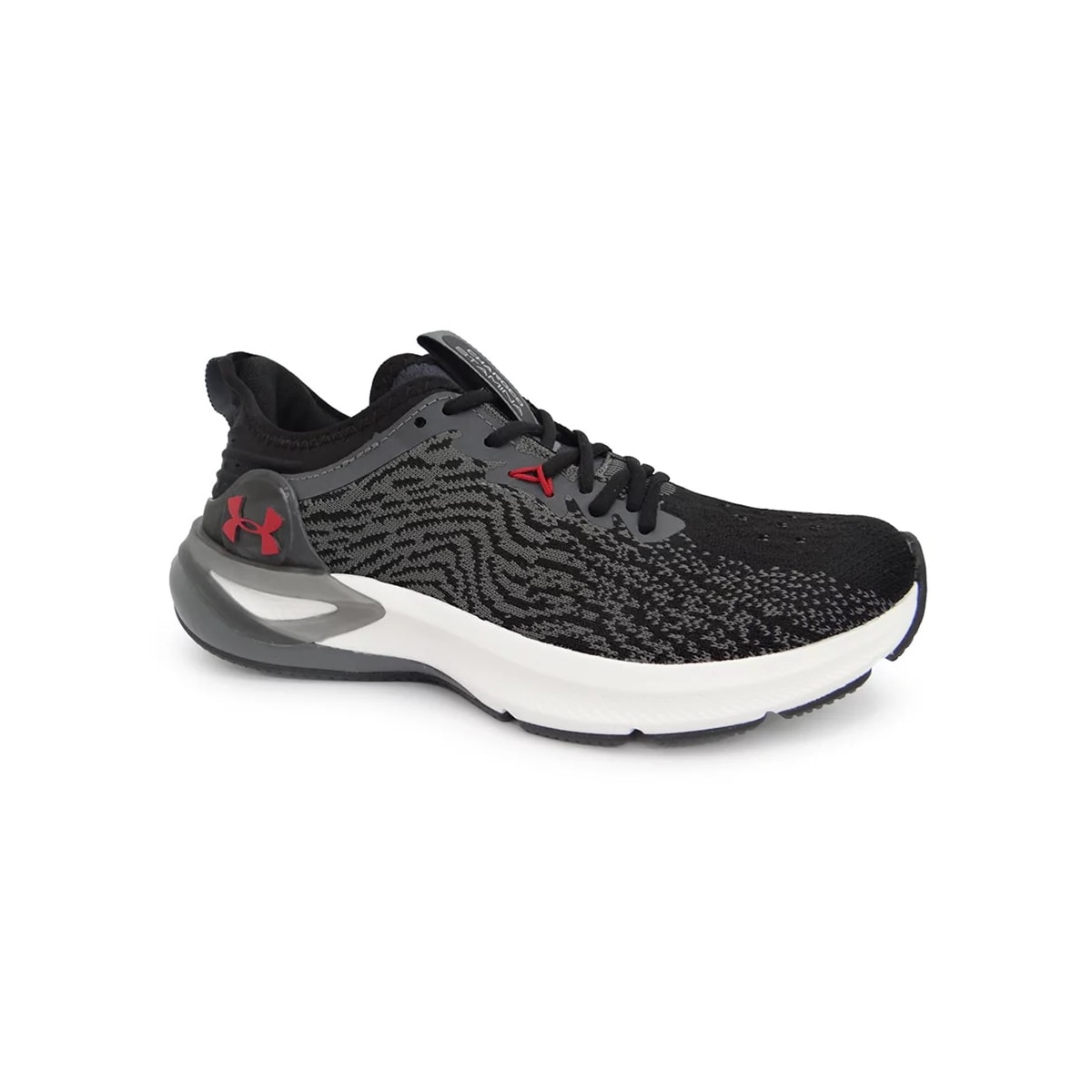 Tênis Under Armour Charged Stamina Preto/Cinza Tênis Under Armour Charged Stamina Preto/Cinza