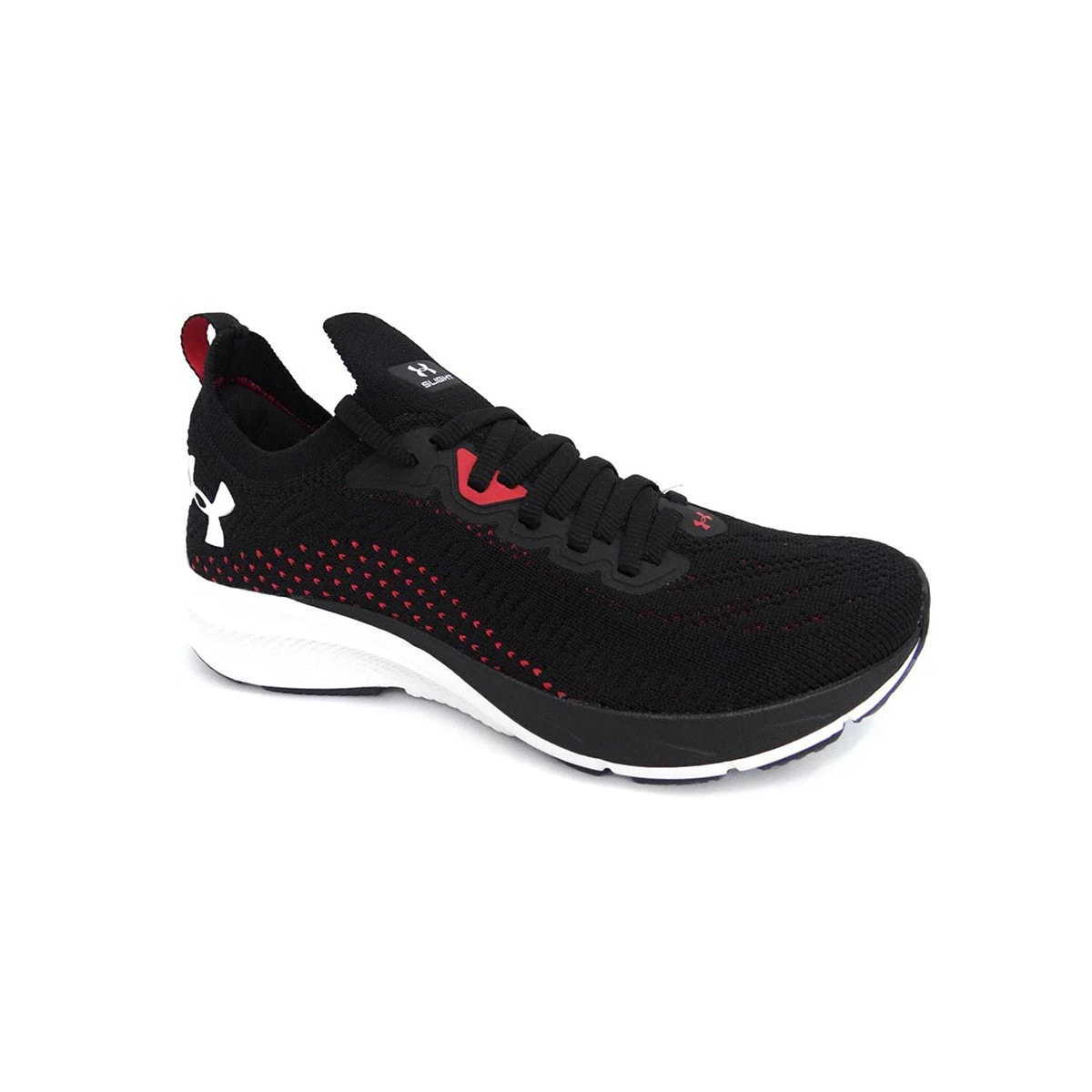 Tênis Under Armour Feminino Charged Slight Preto/Vermelho Tênis Under Armour Feminino Charged Slight Preto/Vermelho