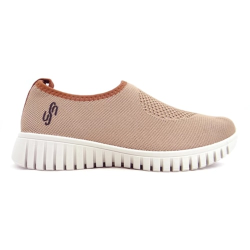 Detalhe - Tênis Usaflex Casual Ae2208 Camel