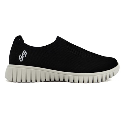 Detalhe - Tênis Usaflex Casual Ae2208 Preto