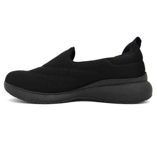 Tenis Usaflex Casual Feminino Slip On Ab6415 Preto