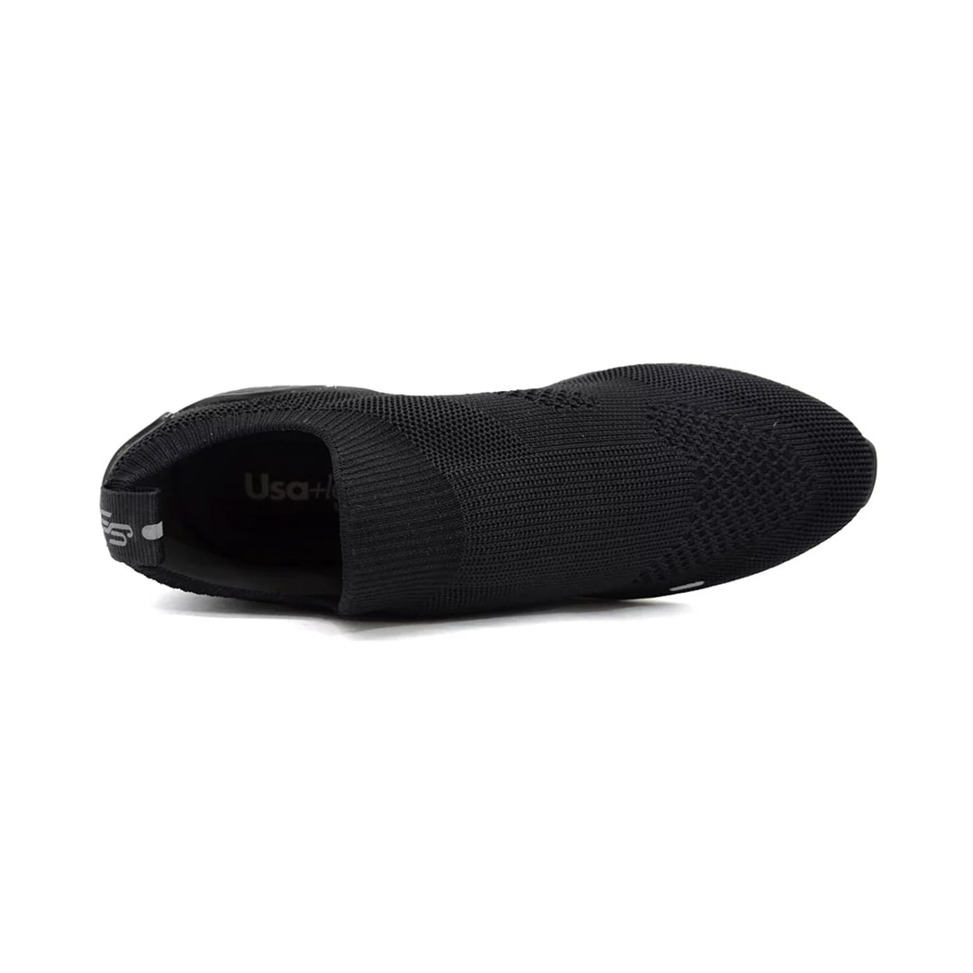 Tênis Usaflex Casual Tricot Af3222 Preto
