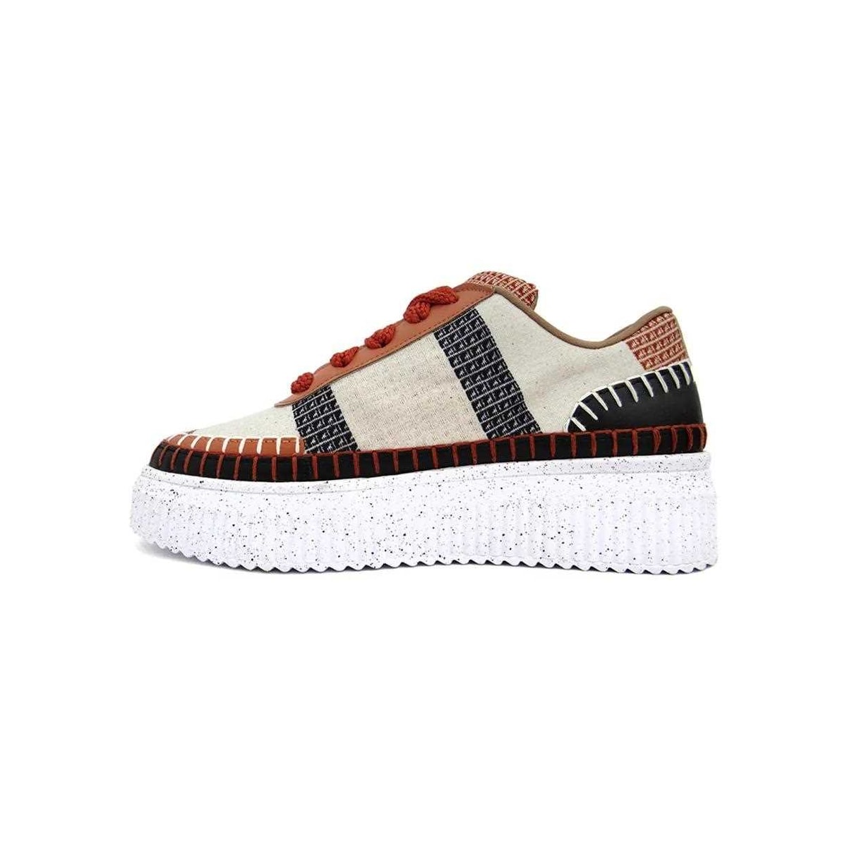 Tênis Valentina Casual 605003 Cru/Terracota Tênis Valentina Casual 605003 Cru/Terracota